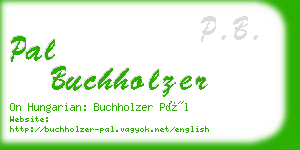 pal buchholzer business card